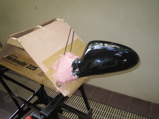 Making the wing mirrors fit the car, photo 3