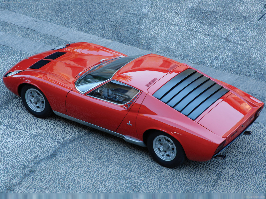 Red Lamborghini Miura